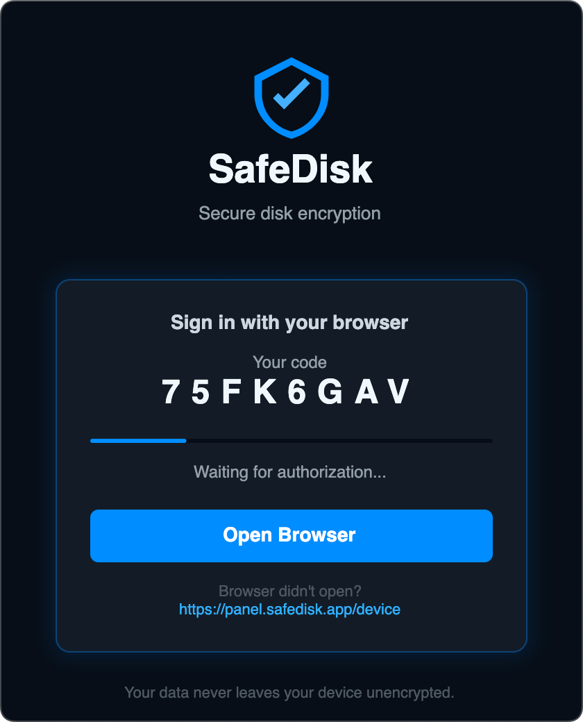 2. Desktop code request